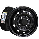 【2023年製造】ダンロップ SV01 145/80R12 80/78N LT 【スタッドレスタイヤ】【冬タイヤ】 (●M74 ブラック●TF367）スチールホイール 4本セット【軽トラック】【軽トラ】【軽貨物】【新品】