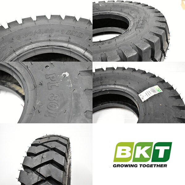 BKT PL801 6.00-9 10PRフォークリフト用600-9 ■タイヤ2本セット（※沖縄、離島は発送不可） 2