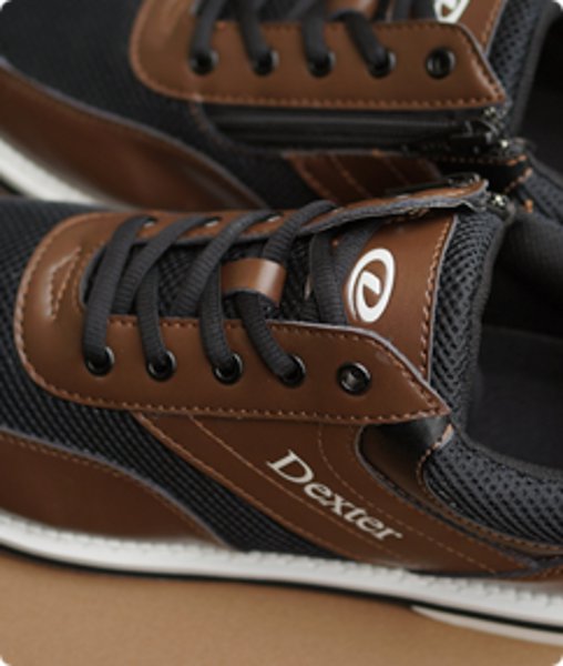 Dexter Ds49・ジッパー ブラウン ボウリング シューズ デクスター ボウリング用品 ボーリング グッズ 靴