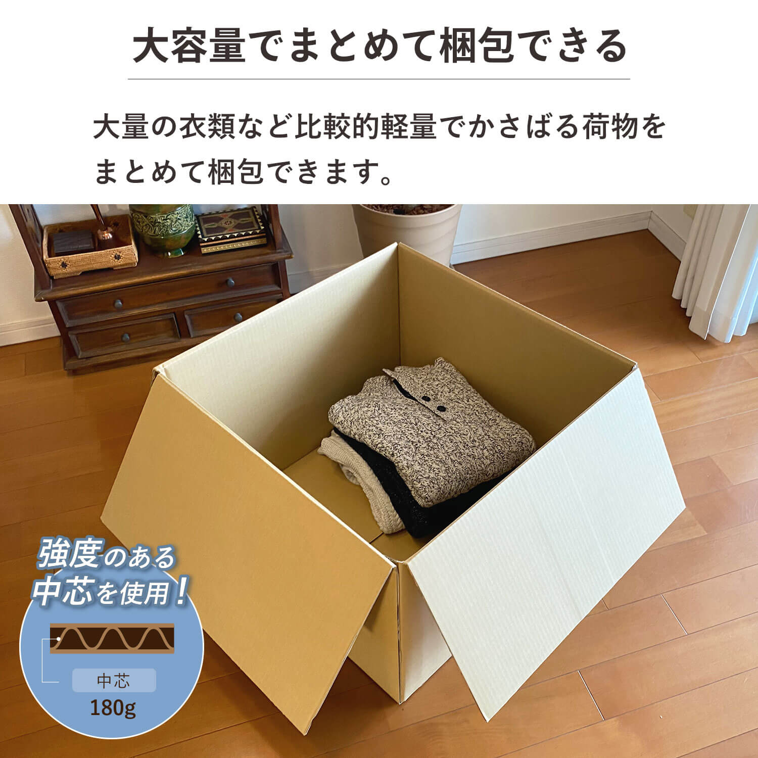ダンボール 段ボール 宅配 170サイズ (60×60×42cm) 3枚 セット 二つ折り 引越し 引っ越し みかん箱 ダンボール箱 段ボール箱 アパレル 梱包 強化 宅配 180 EMS 大型 大きい 2つ折り