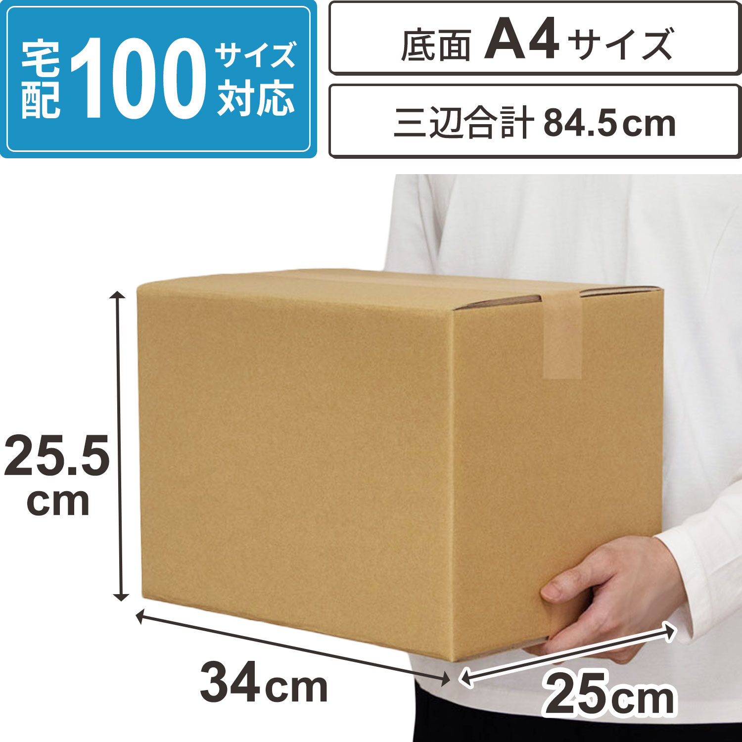 Rakuten - ダンボール 100サイズ 10枚 20枚 30枚 セット A4 対応 段ボール箱 宅配 発送 梱包 収納 用 ダンボール箱 梱包資材