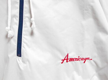 日本製 サウナスーツ・プロボクサーの必需品 アメリカ屋オリジナル減量着上下セットフード付タイプ白xレッドアメリカ屋ロゴネイビーチャック 新カラー