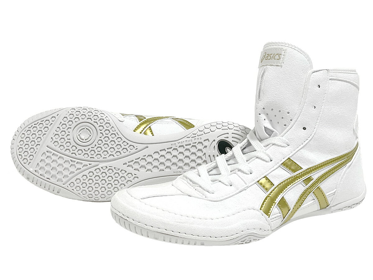 IN STOCK1083A001 ASICS Speciai Order レスリングシューズ　ホワイトxゴールドスペシャルオーダー