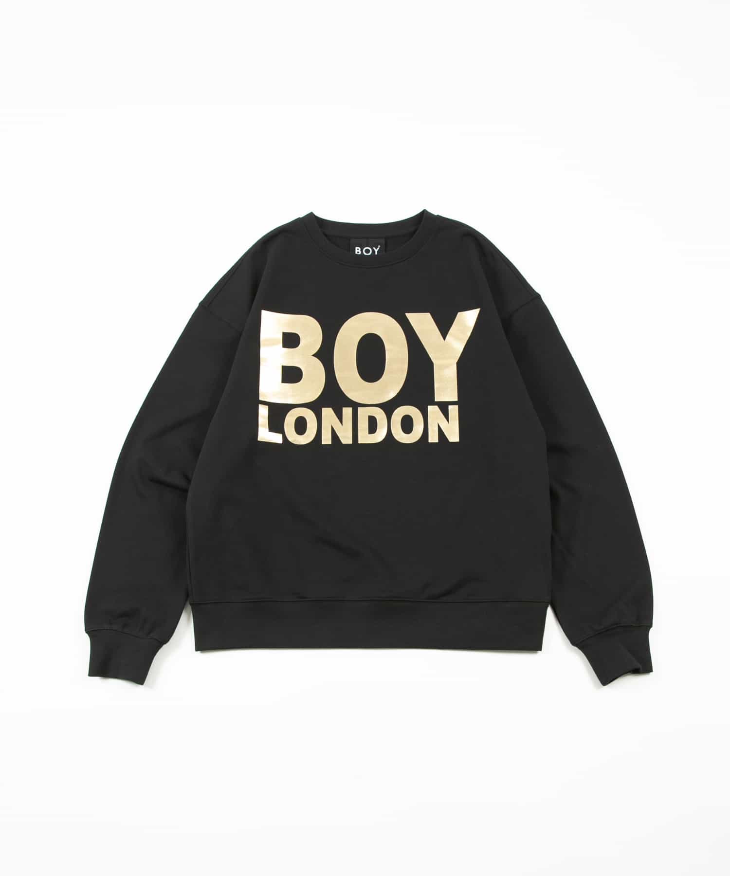 BOY LONDON LOGO SWEAT BLACK×GOLD