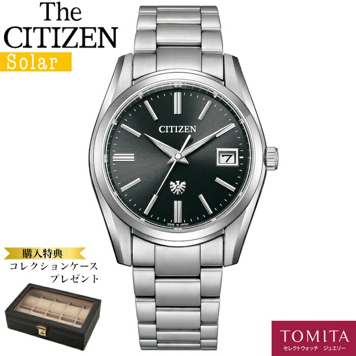 【国内正規品】 【10年保証】 CITIZEN シチズン The・CITIZEN ザ・シチズン AQ4080-52E ソーラー ステンレス 耐磁1種 サファイヤガラス 10気圧防水 【コレクションケース付】