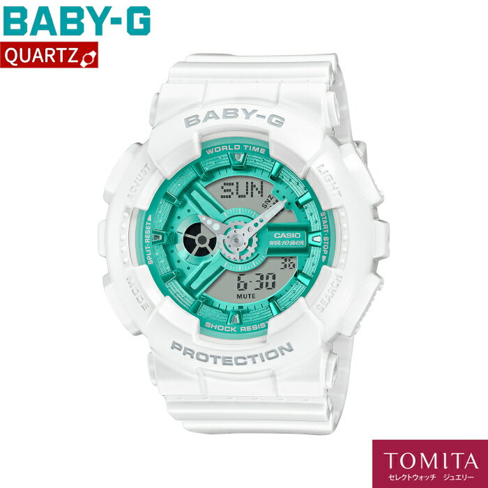 yKiz CASIO JVI BABY-G xCr[W[ BA-110XWS-7AJF vVXn[gZNV NH[c [h^C 10Ch