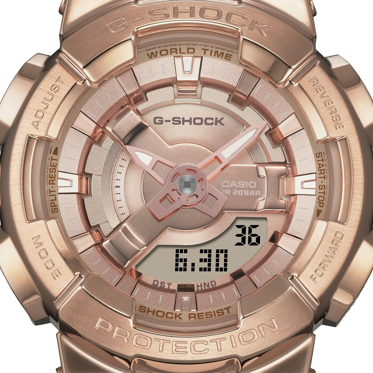 【国内正規品】 CASIO カシオ G-SHOCK ジーショック GM-S110PG-4AJF ピンクゴールド メタルケース クォーツ 20気圧防水