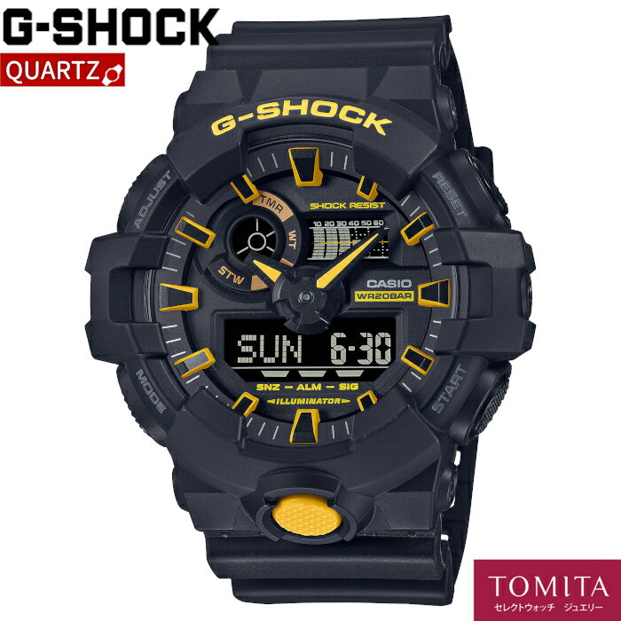 yKiz CASIO JVI G-SHOCK W[VbN GA-700CY-1AJF CautionYellowV[Y A[ 20Ch