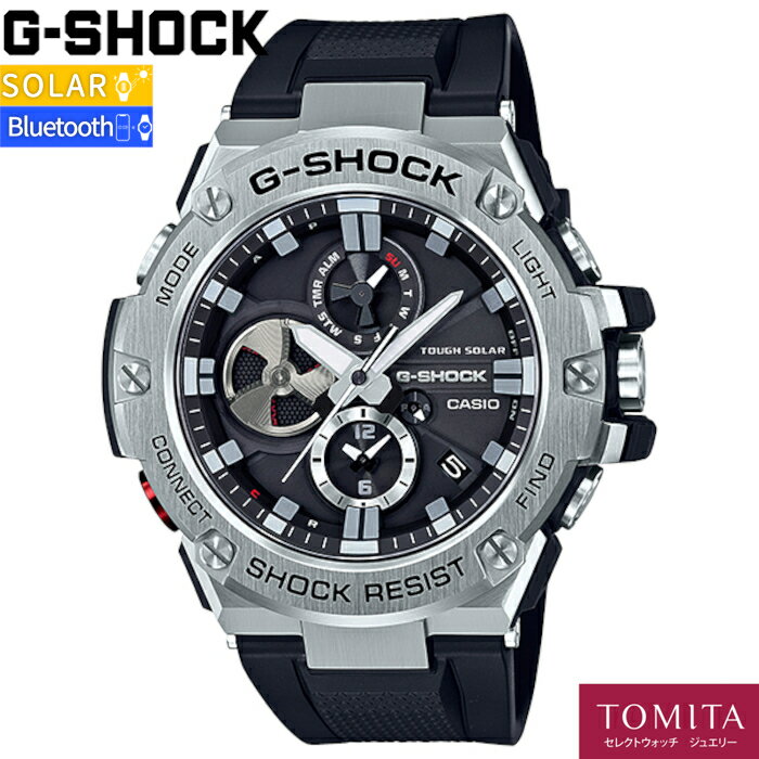 yKiz CASIO JVI G-SHOCK W[VbN G-STEEL GST-B100-1AJF \[[ Bluetooth [h^C 20Ch