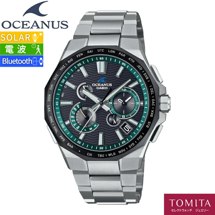 yKiz CASIO JVI OCEANUS IVAiX OCW-T6000A-1AJF \[[dg Bluetooth `^jE [h^C Tt@CKX 10Ch