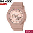 【国内正規品】 CASIO カシオ G-SHOCK ジーショック GMA-S2100NC-4A2JF クォーツ ワールドタイム 20気圧防水 ANALOG-DIGITALWOMEN2023年11月発売モデル 自然の中にあるカラーをコンセプトにした、自然との心地よさを表現したモデルです。9時側の小針はバジルの葉をモチーフに使用しました。また、主な樹脂パーツに再生可能な有機性資源由来の素材を使用し、CO2の排出抑制など、環境負荷低減への貢献が期待されるバイオマスプラスティックを採用しています。自然からインスパイアされた優しい色合いが、スローライフを好む人にピッタリなデザインです。製品スペックケースサイズ（縦×横×厚さ）46.2 × 42.9 × 11.2 mm質量　41 gケース・ベゼル材質　カーボン／樹脂（バイオマスプラスチック）バンド　樹脂バンド（バイオマスプラスチック）耐衝撃構造（ショックレジスト）カーボンコアガード構造防水性　20気圧防水電池寿命：約3年外装ガラス　無機ガラスバンド装着可能サイズ　140～205mmその他　ネオブライト時計機能ワールドタイム：世界48都市（31タイムゾーン、サマータイム設定機能付き）＋UTC（協定世界時）の時刻表示ストップウオッチ（1/100秒（1時間未満）／1秒（1時間以上）、24時間計、スプリット付き）タイマー（セット単位：1秒、最大セット：24時間、1秒単位で計測）時刻アラーム5本・時報ダブルLEDライト：文字板用LEDライト（スーパーイルミネーター、残照機能、残照時間切替（1.5秒/3秒）付き）、LCD部用LEDバックライト（スーパーイルミネーター、残照機能、残照時間切替（1.5秒/3秒）付き）ライトカラー　LED：ホワイトフルオートカレンダー操作音ON/OFF切替機能精度　平均月差：±15秒その他機能12/24時間制表示切替針退避機能（針が液晶表示と重なって見づらいときは、針を液晶表示の上から一時的に退避させることができます） 5