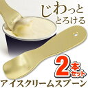 とろけて食べごろセット 熱伝導 アイスクリームスプーン 2本...