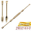 耳かき ステンレス 職人の技 2WAY耳かき スクリュー型 スプーン型 2種一体型 ステンレス製 耳掻き コンパクト 手のひらサイズ ポケットサイズ 耳かき 健康グッツ 衛生用品 景品 敬老の日 送料無料 送料込 50K◇ 2WAY耳かきMT