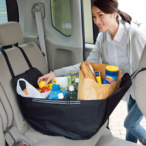 車用 ハンモックバッグ ヘッドレスト に取り付けるだけ！ 荷崩れしない エコバック (検索: トートバック ショッピングバック 収納袋 収納ケース ) まとめ買い ◎ ◇ ハンモックバッグU