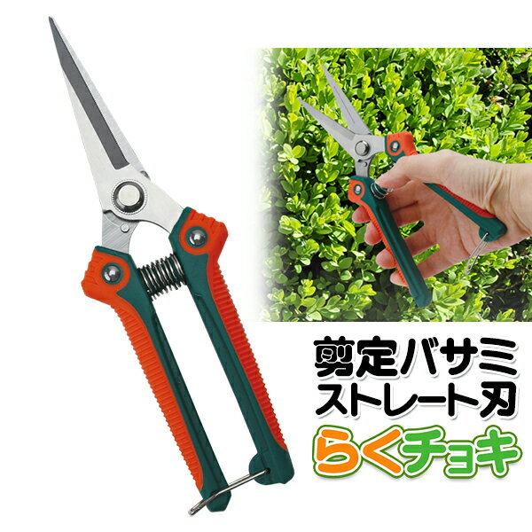 送料無料 !( メール便 ) 剪定ばさみ 庭木 植木 盆栽 バラ 花 剪定ハサミ ストレート刃 ステンレス鋏 園芸 ガーデニング用品 野菜 花ばさみ 家庭菜園 工具 送料込 ◇ 剪定バサミM