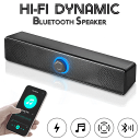 送料無料 ! Bluetoothスピーカー 4D立体音 ワイドスピーカー 31.5cm イヤホン端子搭載 スリムスピーカー テレビ パソコン ラジオ 音声出力 ...