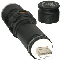 送料無料!(メール便)動画あり☆USB直結充電式LEDライト2WAY防水自転車ライト&ハンディライトスポットビームワイドビームズーム機能サイクルライトusb充電ハンディライトled点滅点灯ライト切替ストラップ付アウトドア防災送料込◇充電式XPEライト