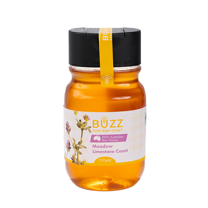 バズ・ハニー 生はちみつ メドウハニー はちみつ 500g Buzz Honey Meadow Honey スクイーズタイプ オーストラリア産 蜂蜜 天然はちみつ 非加熱 生蜂蜜 無添加 無農薬 プレゼント ギフト コールドプレス 大容量 高級 生 お取り寄せ グルメ 贈り物