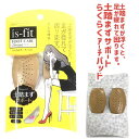 【ゆうパケット対象】is-fit フットケアシリーズ 土踏まずサポート らくらくアーチパッド 負担軽減 前スベリ防止 クッション モリト □is-fit-tutifumadu□