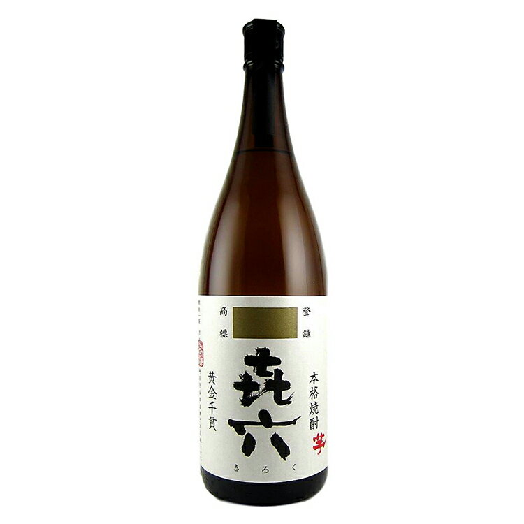 喜六 芋焼酎 25度 1800ml 黒木本店