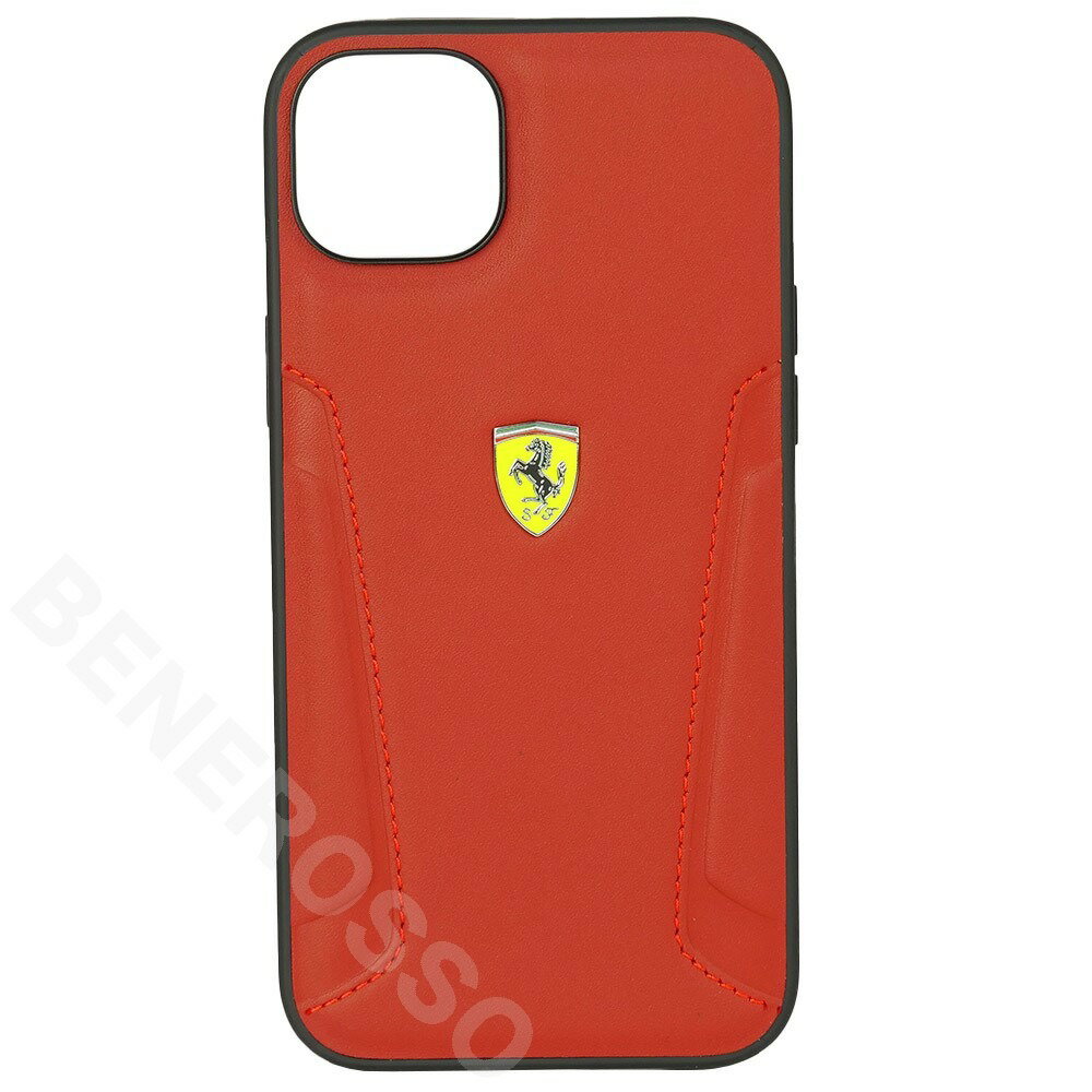 Rakuten - フェラーリ iPhone14plus レザー バックカバー レッド FEHCP14MRBUR