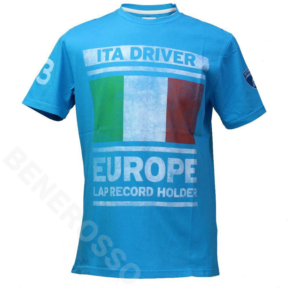 Rakuten - ランボルギーニ ITA ドライバー Tシャツ カリビアンブルー 9009626CCU112