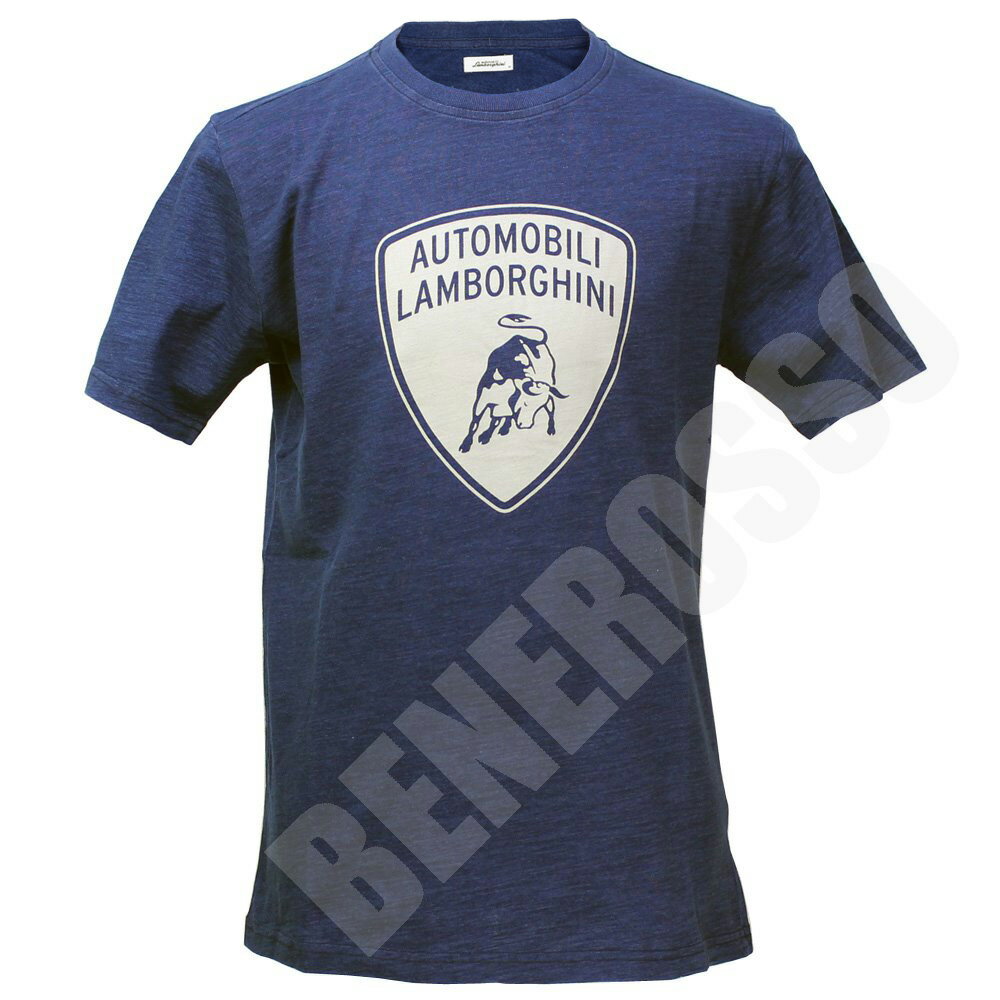 Rakuten - ランボルギーニ メンズ プリント シールド Tシャツ デニム 9011601CCU160