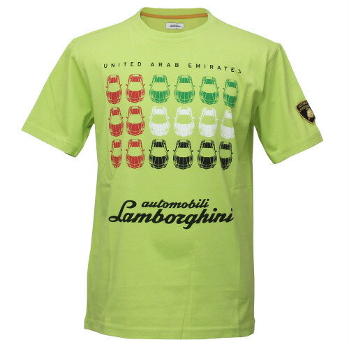 樂天商城 - ランボルギーニ メンズ UAE スケッチ Tシャツ ライムグリーン 9010171CCG087
