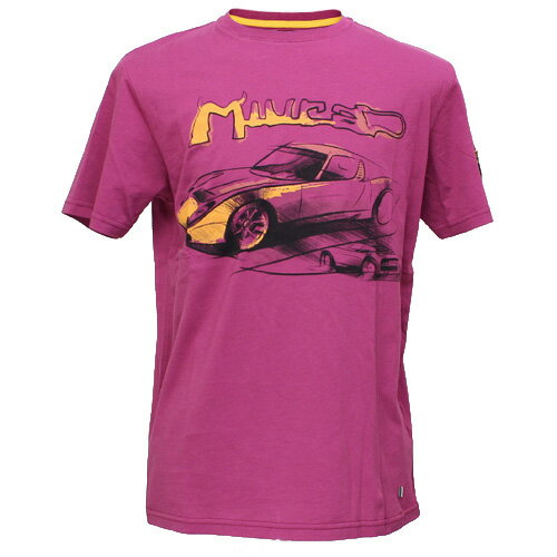 樂天商城 - ランボルギーニ メンズ アーティスティック Miura Tシャツ ラズベリー 9010125CCX008