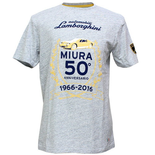 Rakuten - ランボルギーニ メンズ Miura 50°アニバーサリー Tシャツ グレイ 9010128CCE003