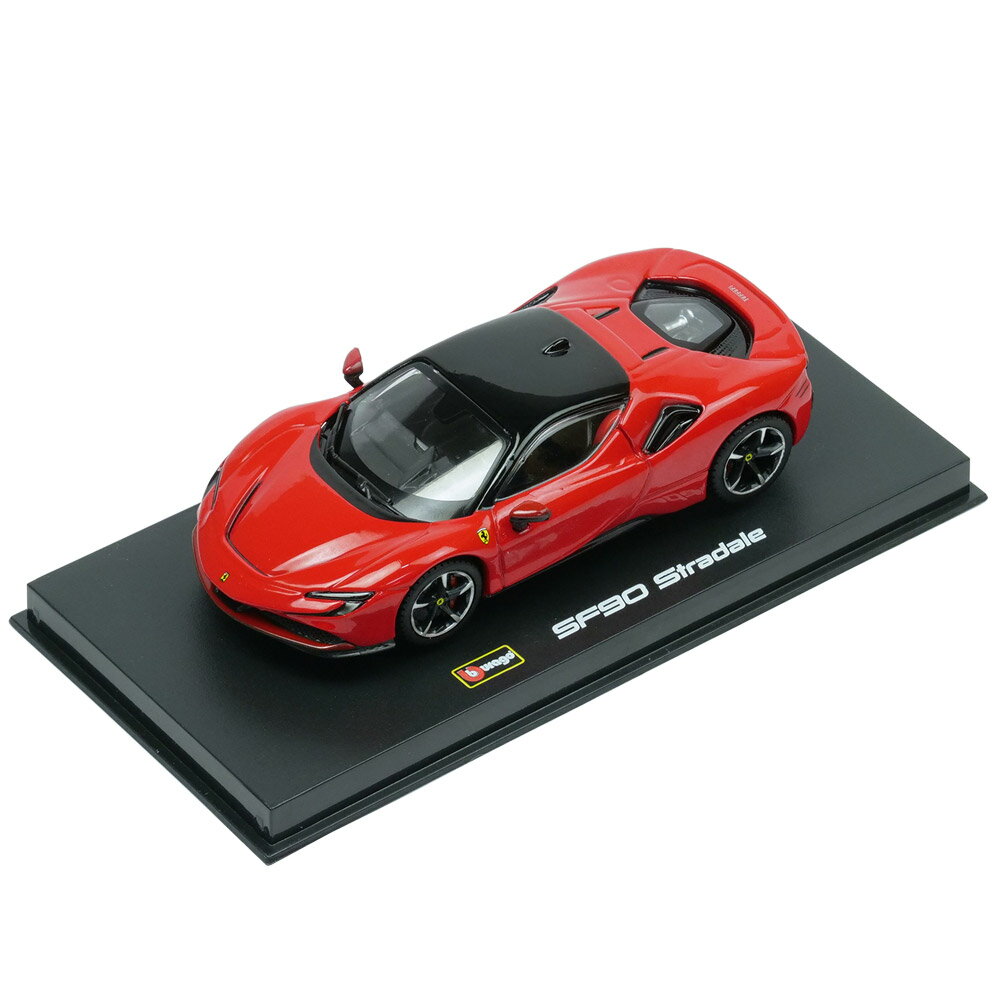 BBURAGO 1/43スケール SF90 ストラダーレ レッド シグネチャーシリーズ 18-36911R1