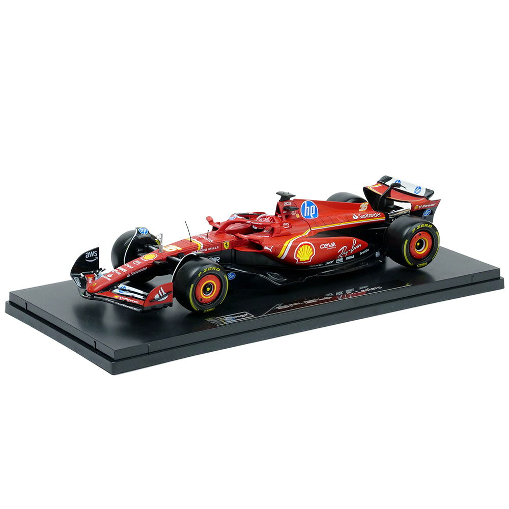 BBURAGO 1/18スケール フェラーリ SF24 C.ルクレール 2024 ケース付 BR-18-16821CL