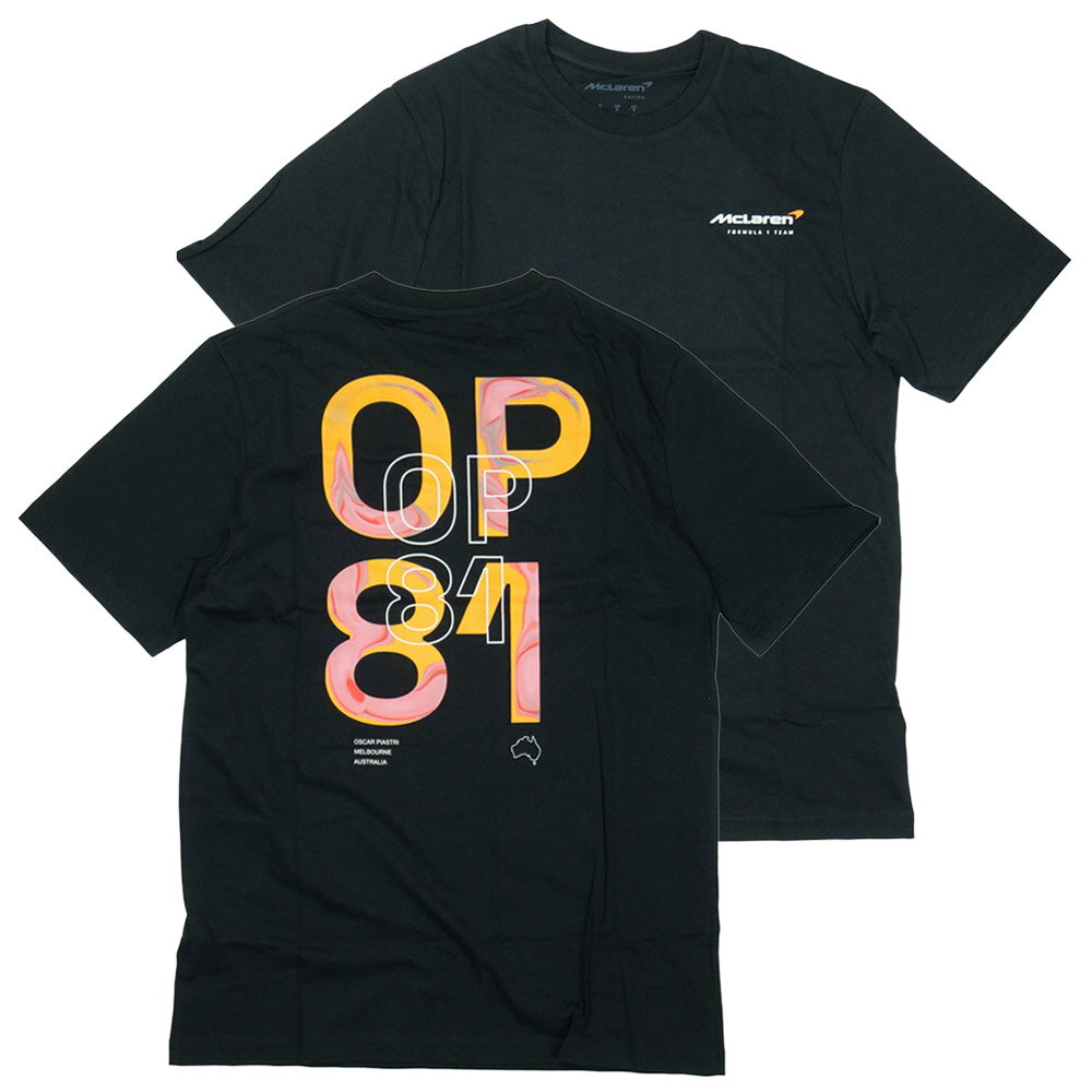Rakuten - マクラーレン F1 チーム O.ピアストリ コア ドライバー Tシャツ 2025 ブラック TU11402-020