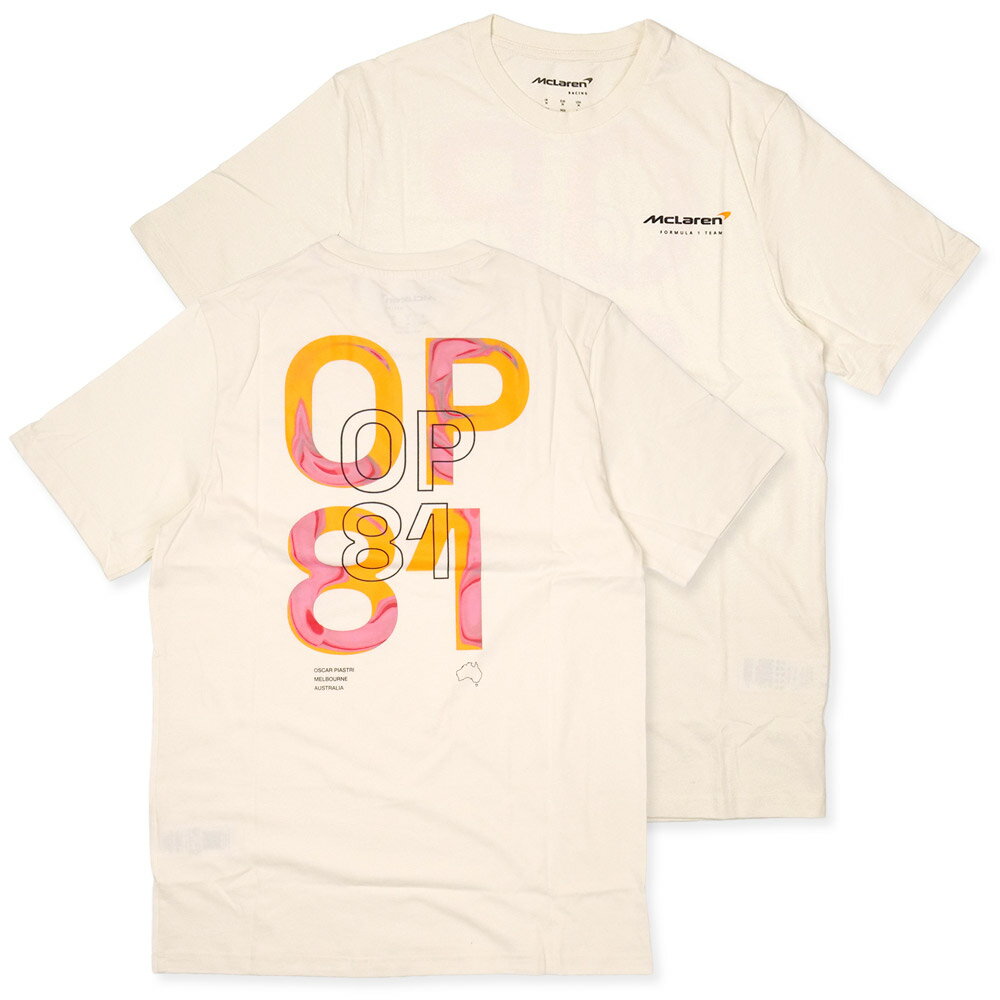 Rakuten - マクラーレン F1 チーム O.ピアストリ コア ドライバー Tシャツ 2025 アイボリー TU11402-020
