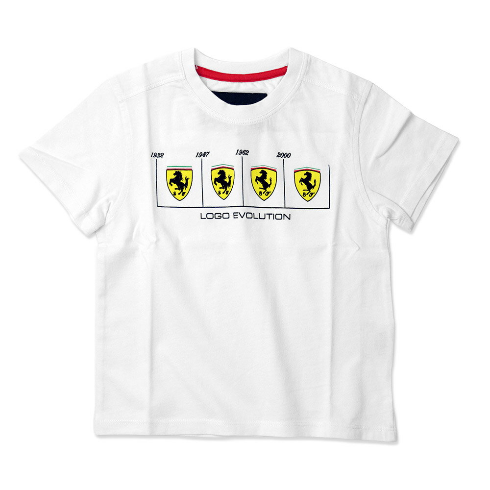 Rakuten - フェラーリ キッズ Evolution シールド Tee ホワイト