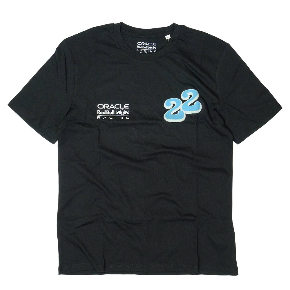 角田裕毅 オラクル レッドブル レーシング YUKI WAVE グラフィック Tシャツ 2025 ブラック TU15538-010