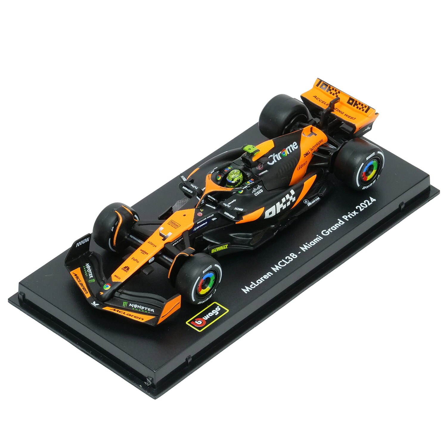 Bburago 1/43スケール マクラーレン F1 チーム MCL38 マイアミGP 2024 # ...