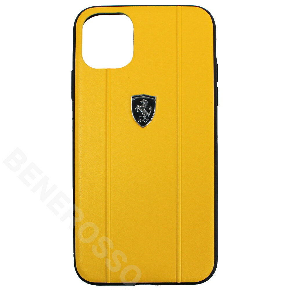 Rakuten - 【アウトレット】フェラーリ iPhone11 OFF TRACK メタルロゴ レザー ハードケース イエロー FEO3DMHCN61YE【返品・交換対象外】