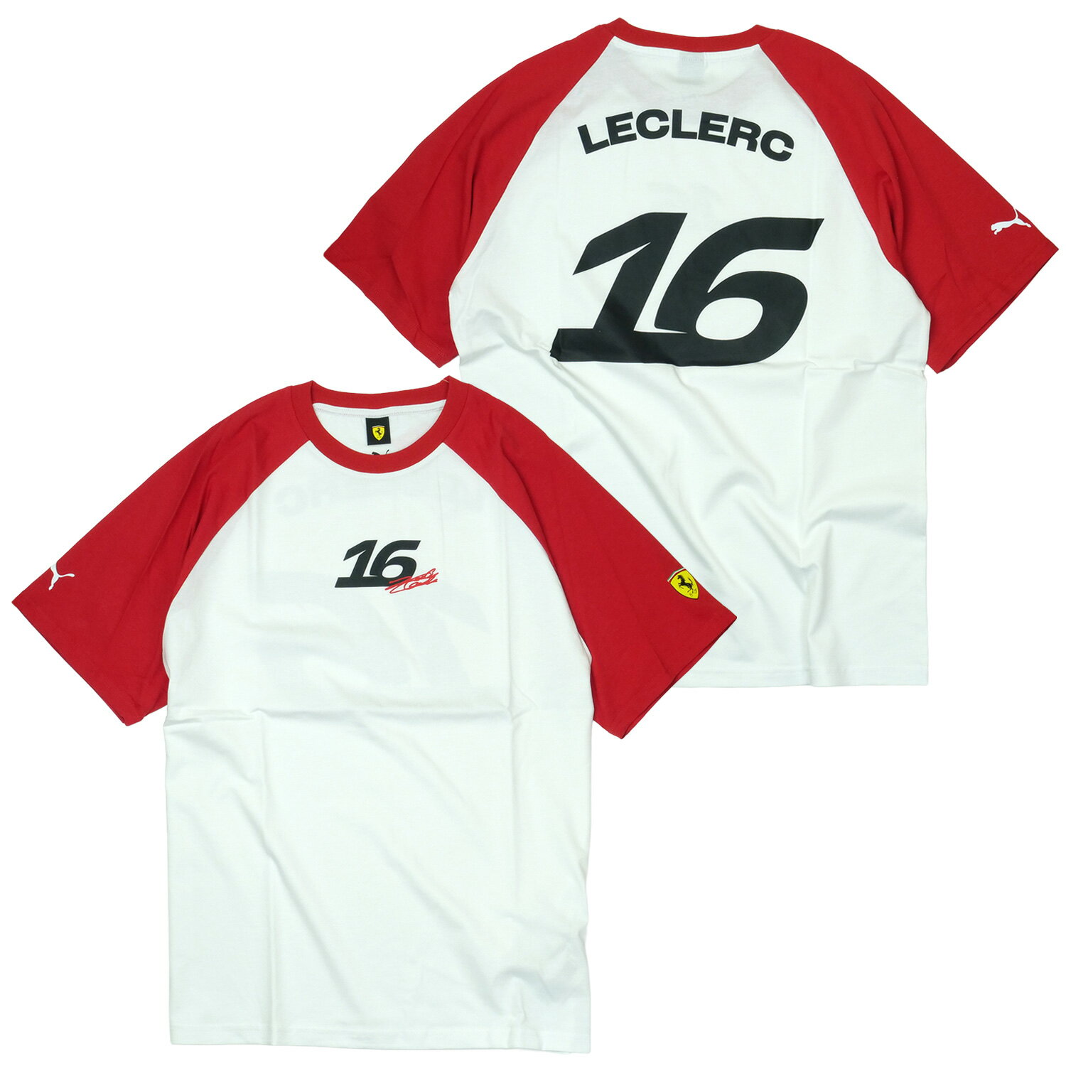 Rakuten - PUMA スクーデリア フェラーリ FW C.ルクレール Tシャツ 2026 ホワイト 701238487