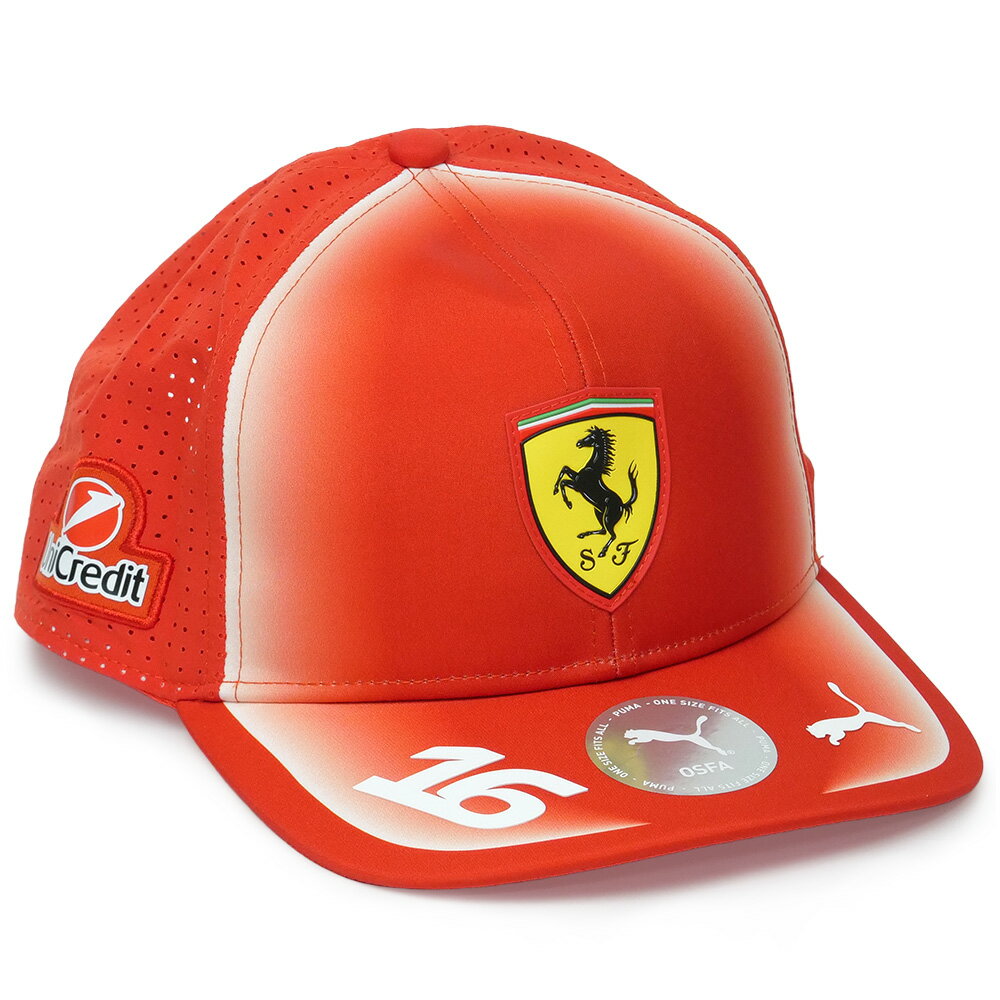 PUMA スクーデリア フェラーリ HP チーム C.ルクレール キャップ 2026 レッド 027098-01
