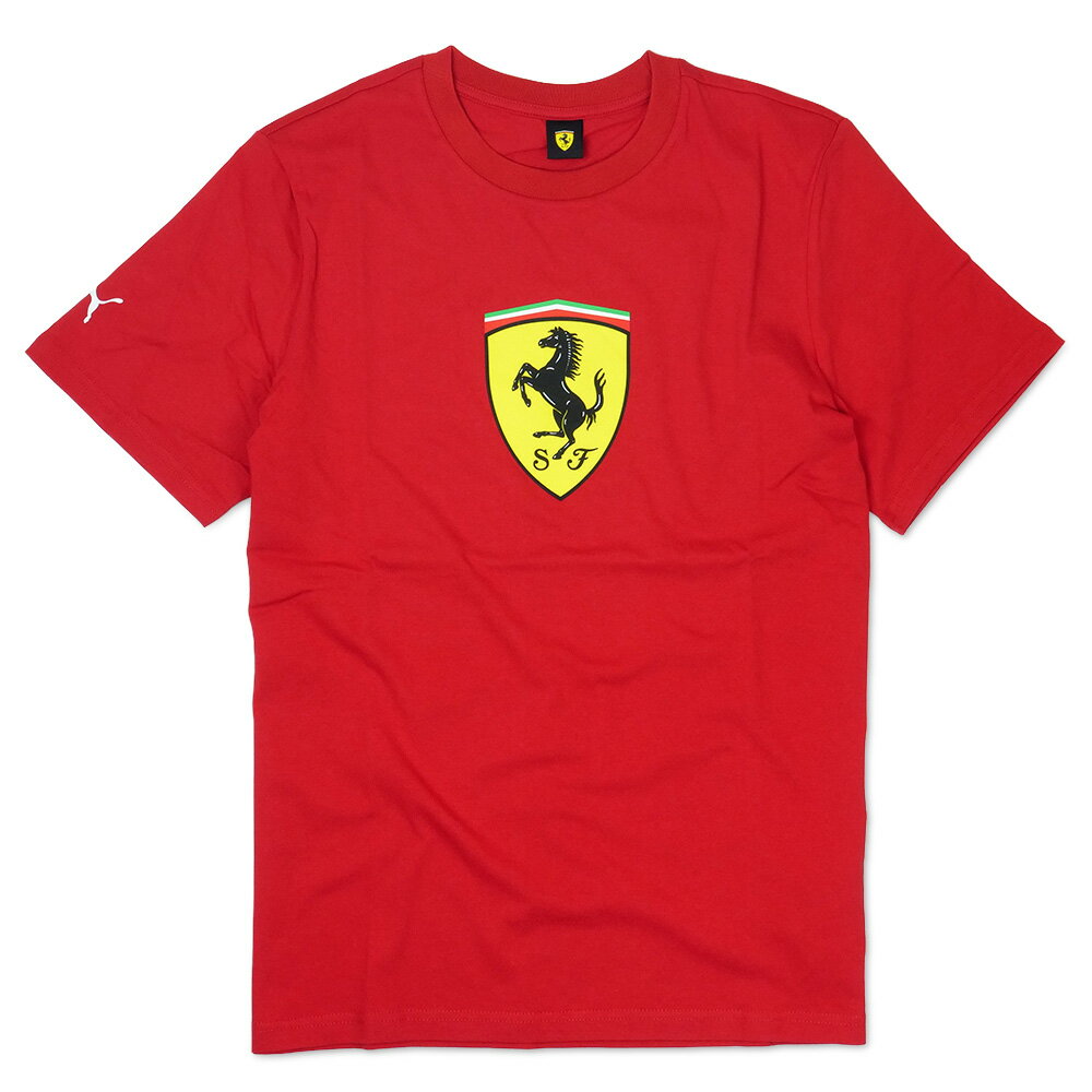 PUMA スクーデリア フェラーリ FW ビッグシールド Tシャツ レッド 701238415-001
