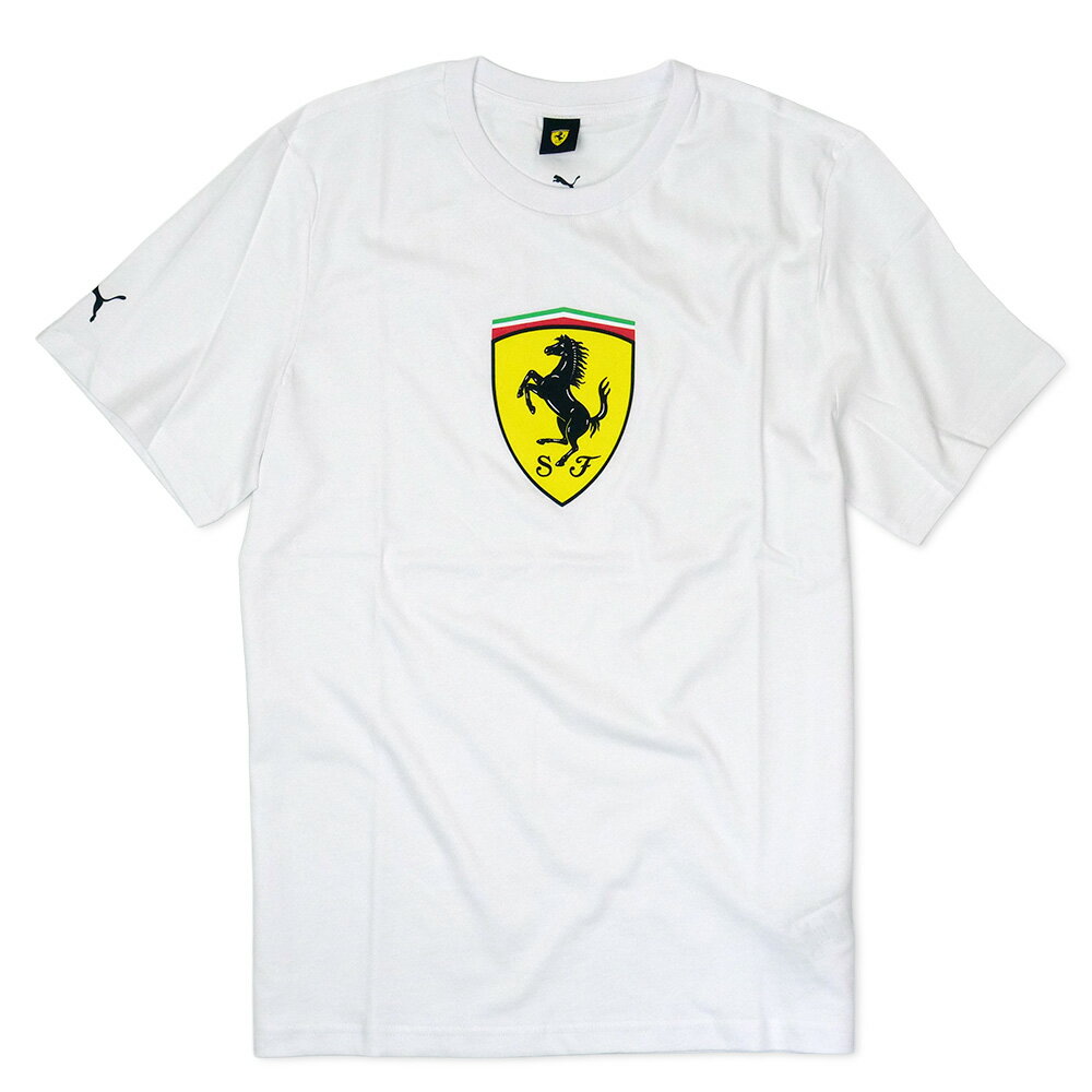 Rakuten - PUMA スクーデリア フェラーリ FW ビッグシールド Tシャツ ホワイト 701238415-002