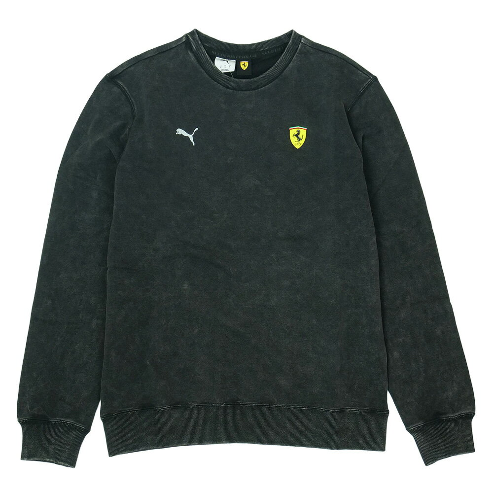 樂天商城 - PUMA スクーデリア フェラーリ トーナル シールド クルーネック ブラック 635316-01