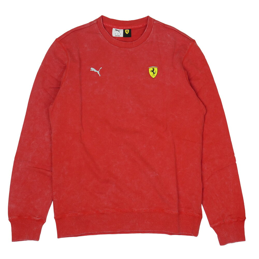 Rakuten - PUMA スクーデリア フェラーリ トーナル シールド クルーネック レッド 635316-02