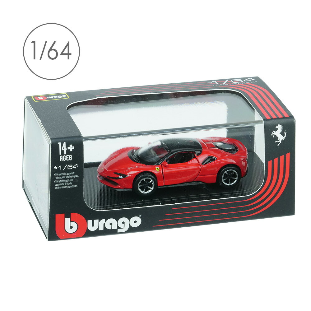 樂天商城 - Bburago 1/64スケール フェラーリ SF90 ストラダーレ レッド 28-56020R