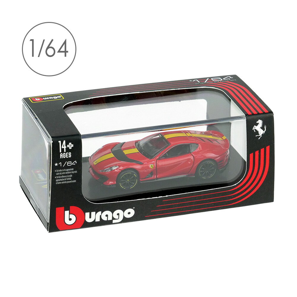 Rakuten - Bburago 1/64スケール フェラーリ 812 コンペティツィオーネ レッド 28-56321R