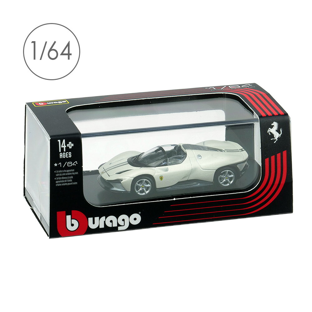 樂天商城 - Bburago 1/64スケール フェラーリ デイトナ SP3 ホワイト 28-56322W