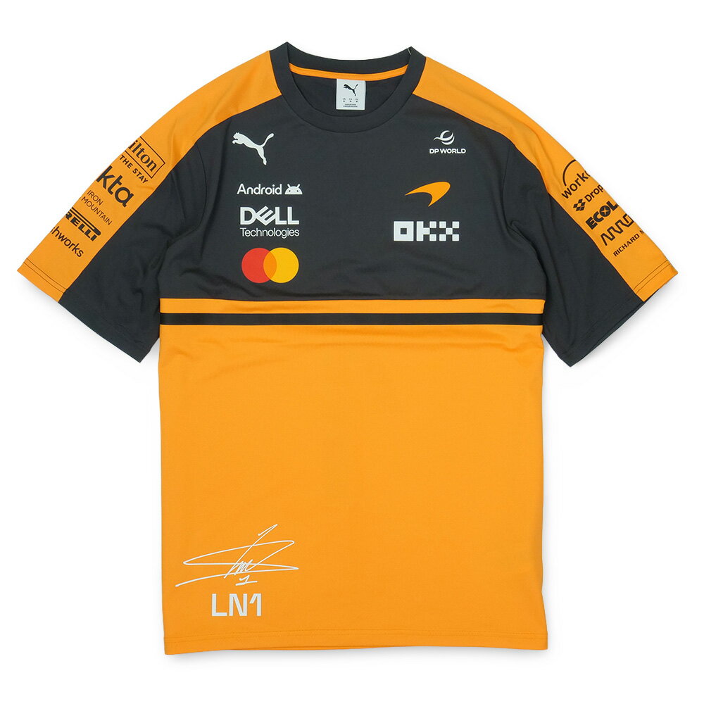 樂天商城 - PUMA マクラーレン F1チーム L.ノリス Tシャツ 2026 オレンジ 713953-01