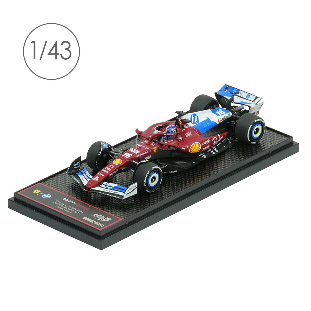 BBR MODELS 1/43スケール フェラーリ SF-25 C.ルクレール マイアミGP 2025 レッド PBBR254416