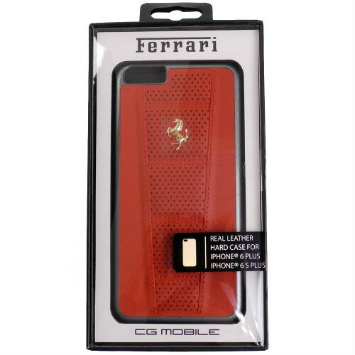 Rakuten - フェラーリ iPhone6 Plus/6s Plus 458 レザー ドット ハードケース ゴールド/レッド FE458PGHCP6LRE